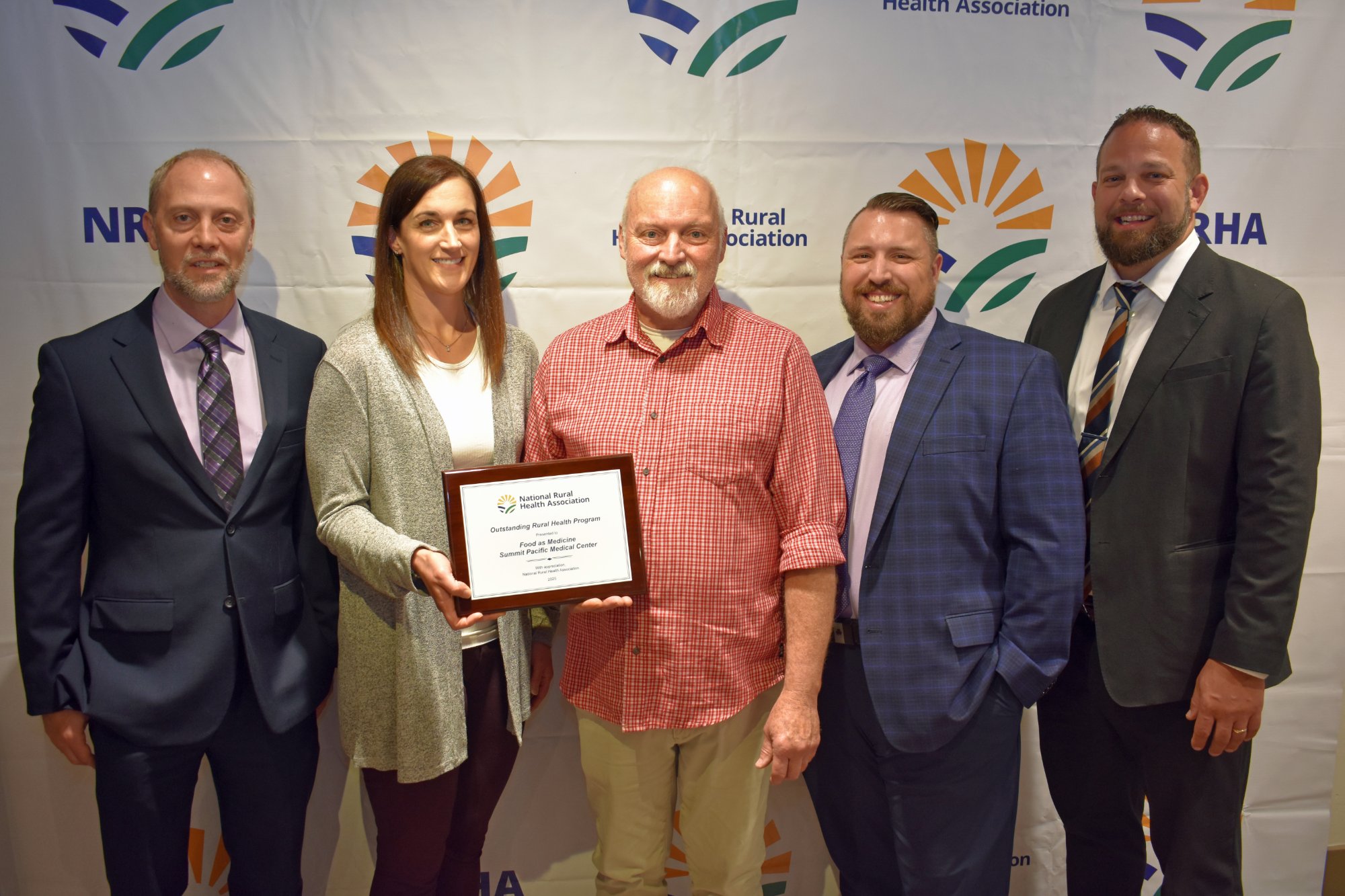 Kevin Caserta, Sarah Carossino, SPMC executive chef Brandon Smith, SPMC board chair Andrew Hooper, Josh Martin