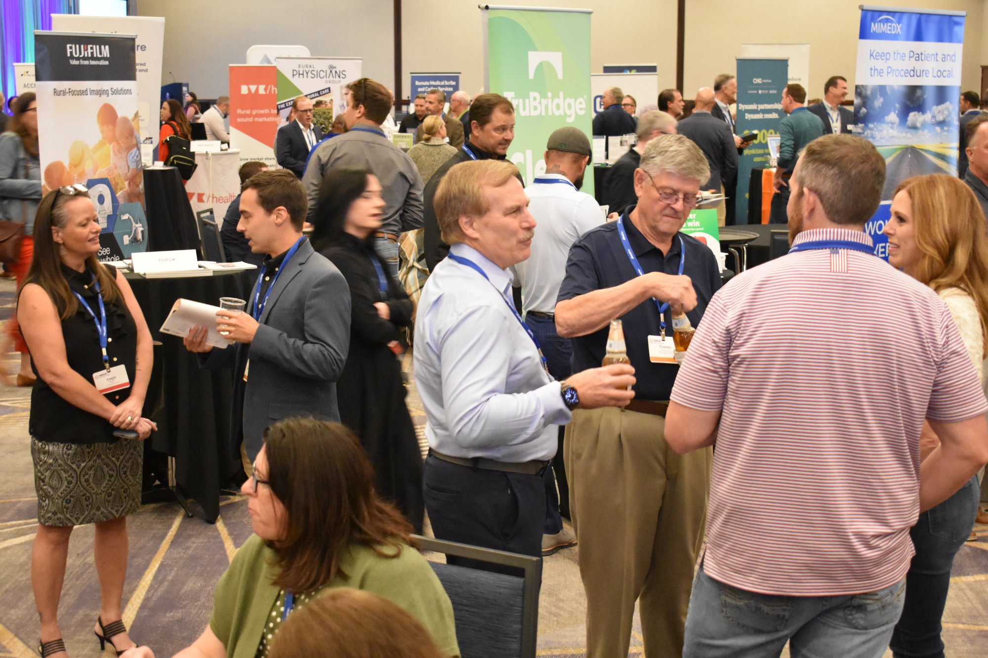 Partners in the exhibit hall