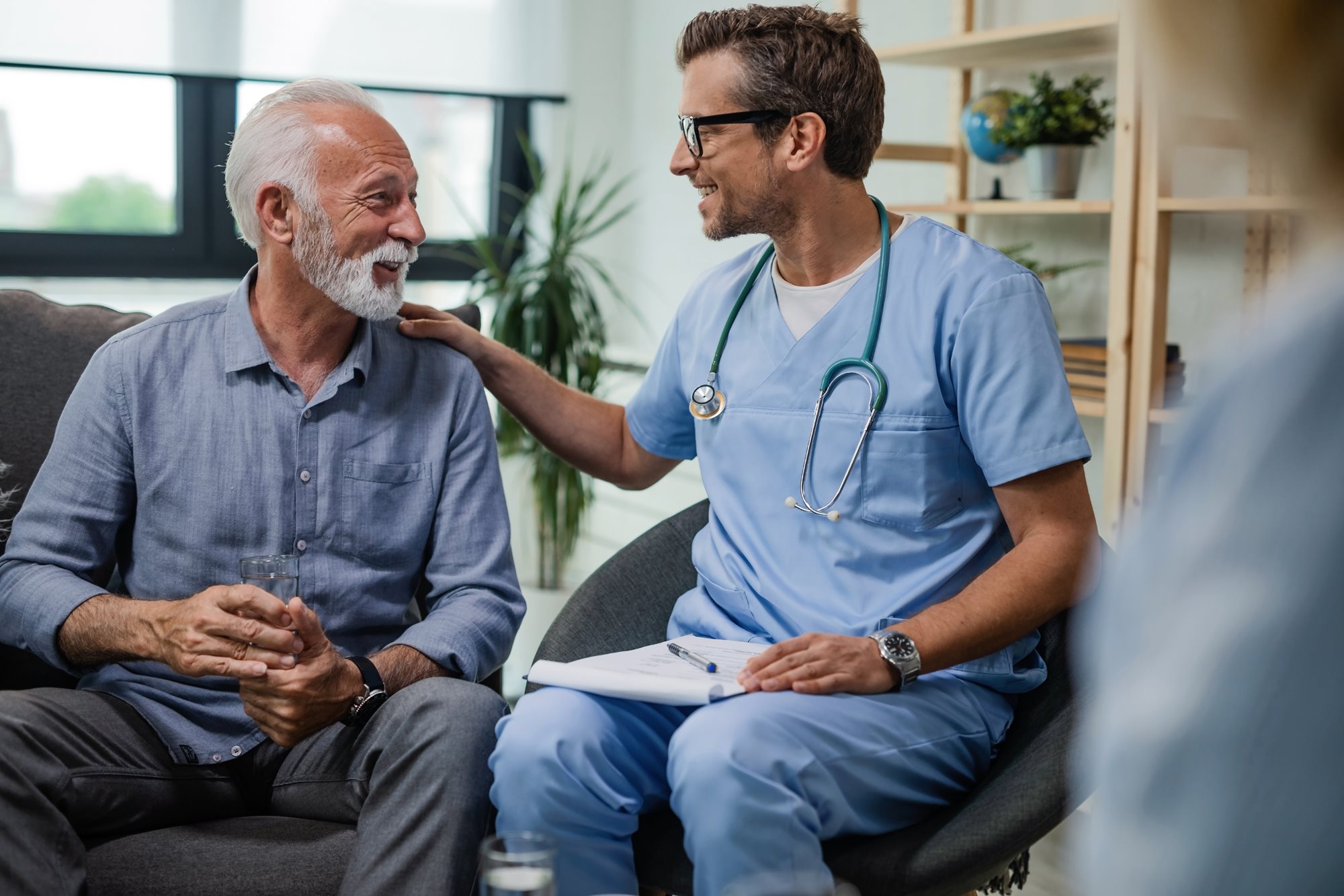 Provider speaking with patient