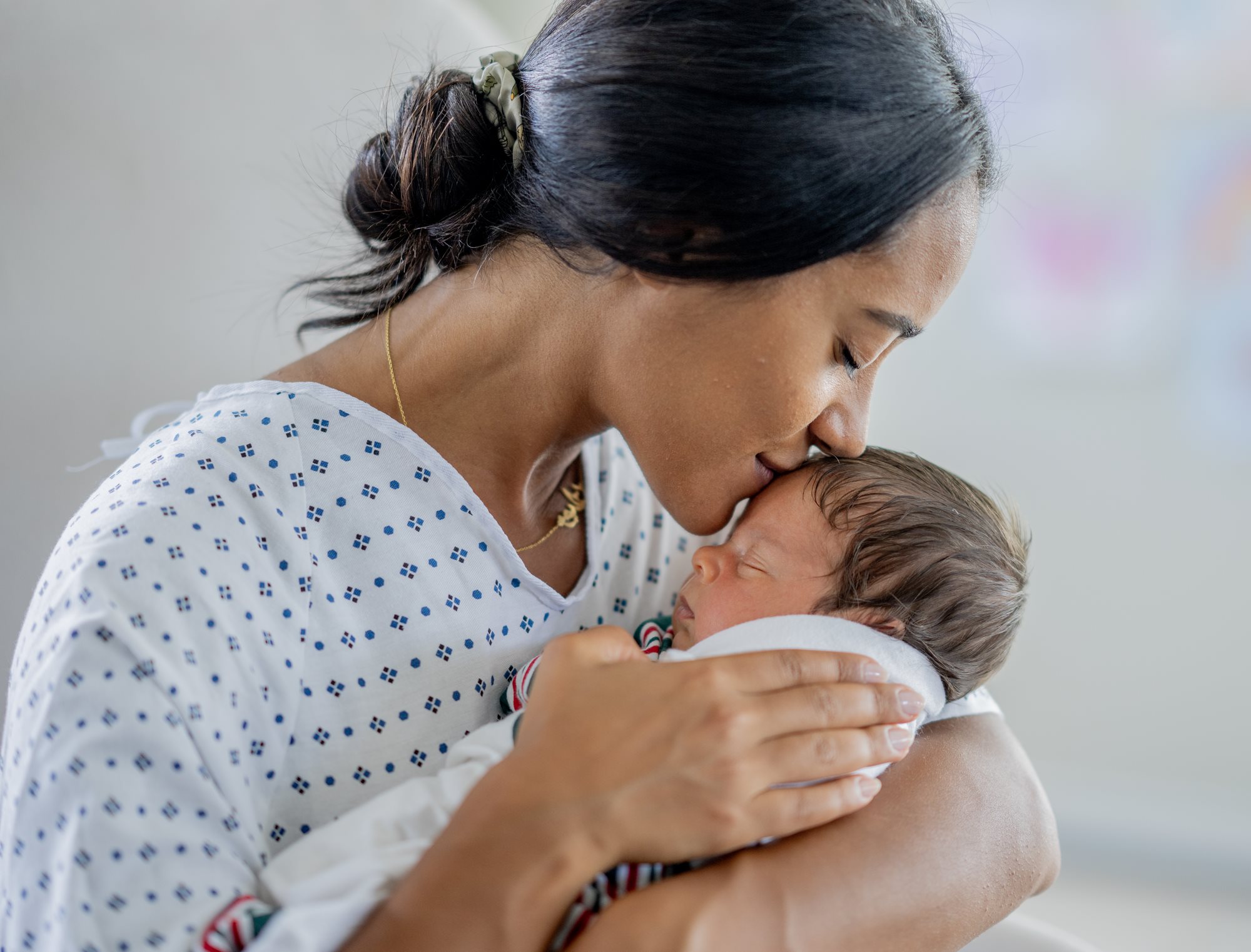 Mother with baby